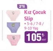 Kız Çocuk Slip 2'Li