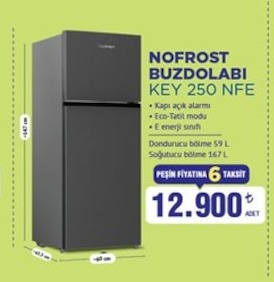 Nofrost Buzdolabi Key 250 Nfe