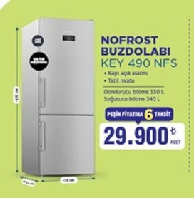 Nofrost Buzdolabi Key 490 Nfs