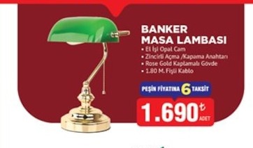 Banker Masa Lambası