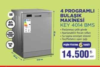 4 Programlı Bulaşık Makinesi