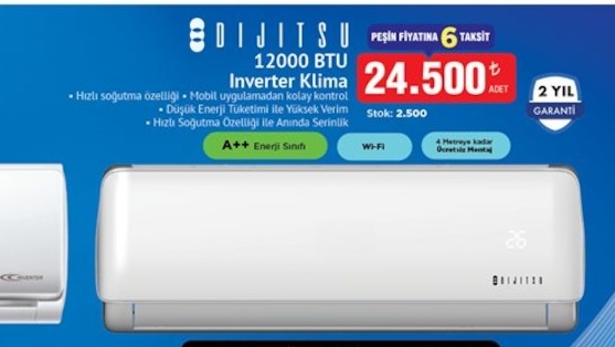 Dijitsu 12000 Btu Inverter Klima