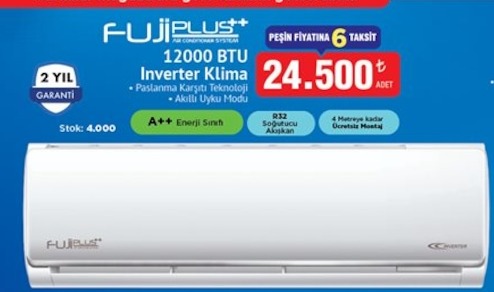 Fujiplus 12000 Btu Inverter Klima
