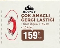 Mounty Çok Amaçli Gergi Lastiği 10 Adet