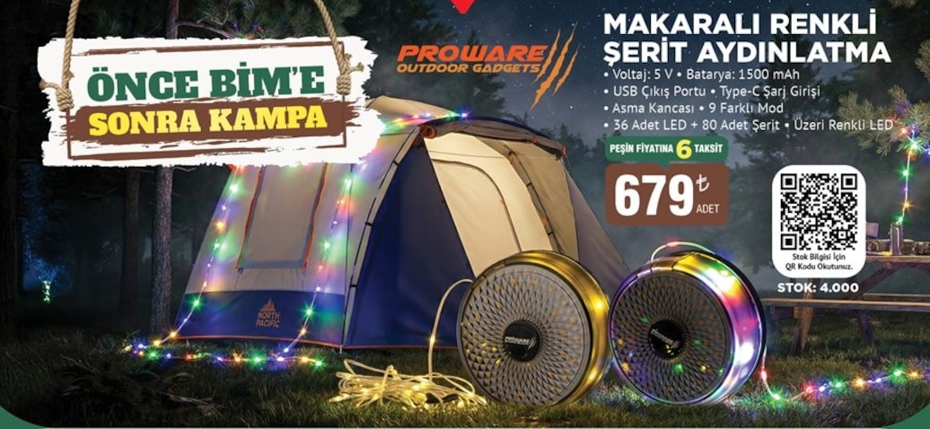 Makaralı Renkli Şerit Aydınlatma