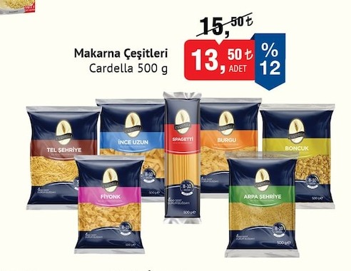 Cardella Makarna Çeşitleri 500 G