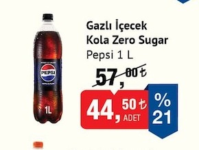 Pepsi Gazlı İçecek Kola Zero Sugar 1 L
