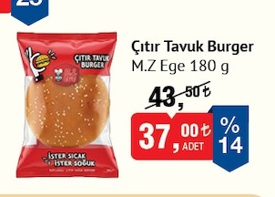 Çıtır Tavuk Burger M.Z Ege 180G