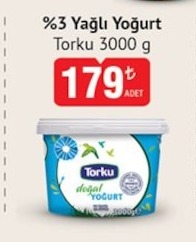 %3 Yağlı Yoğurt Torku 3000 G
