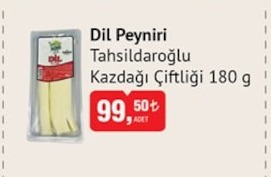 Dil Peyniri Tahsildaroğlu Kazdağı Çiftliği 180 G