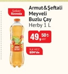 Armut & Şeftali Meyveli Buzlu Çay Herby 1 L