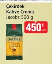 Jacobs Çekirdek Kahve Crema 500 G