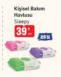 Sleepy Kişisel Bakım Havlusu 25'Li