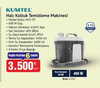 Kumtel Halı Koltuk Temizleme Makinesi