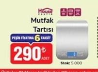 House Basic Mutfak Tartısı