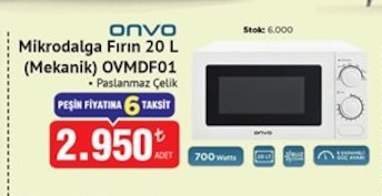 Onvo Mikrodalga Fırın 20 L