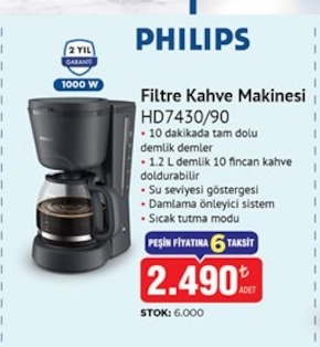 Philips Filtre Kahve Makinesi