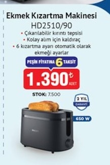 Philips Ekmek Kızartma Makinesi