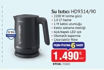 Su Isıtıcı Hd9314/90