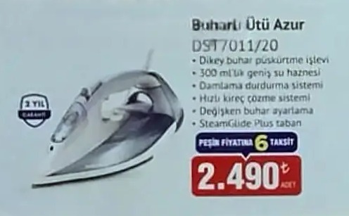 Buharlı Ütü Azur Dst7011/20