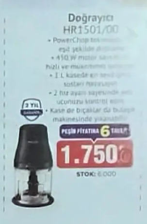 Doğrayıcı Hr1501/00