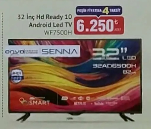 Onvo Senna 32 İnç Hd Ready Android Led Tv