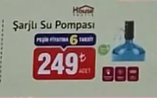 House Studio Sarjlı Su Pompası