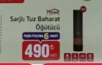 House Studio Sarjlı Tuz Baharat Öğütücü