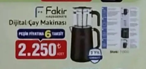 Fakir Dijital Çay Makinesi