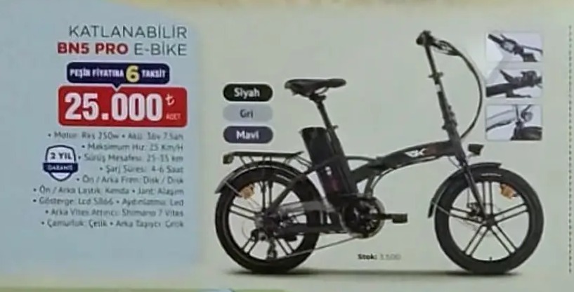 Katlanabilir Bn5 Pro E-Bike