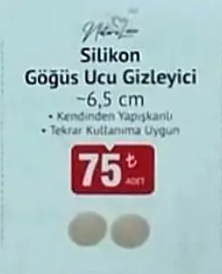 Molinella Silikon Göğüs Ucu Gizleyici 6,5Cm