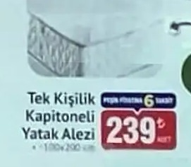 Tek Kişilik Kapitoneli Yatak Alezi