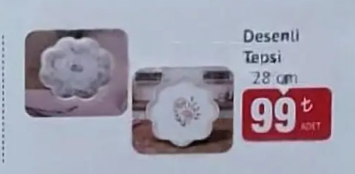 Desenli Tepsi 28 Cm