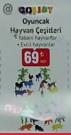 Gokay Oyuncak Hayvan Çeşitleri 1 Adet