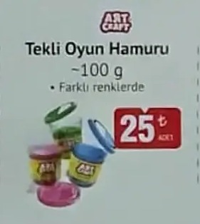 Art Craft Tekli Oyun Hamuru ~100G