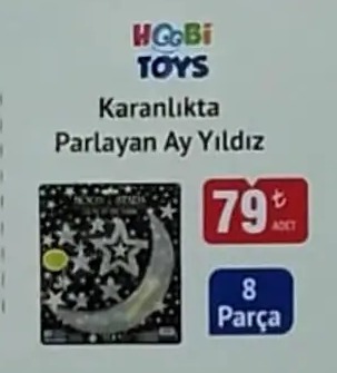 Hgobi Toys Karanlikta Parlayan Ay Yildiz 8 Parça