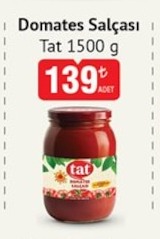 Tat Domates Salçası 1500G