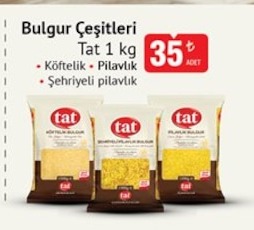Tat Bulgur Çeşitleri 1Kg