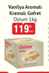 Oylum Kremalı Gofret Vanilya Aromalı 1Kg