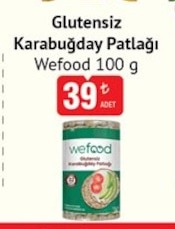 Wefood Karabuğday Patlağı Glutensiz 100G