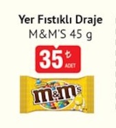 Yer Fıstıklı Draje M&M'S 45G