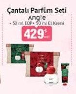 Çantali Parfüm Seti Angie - 50 Ml Edp + 50 Ml El Kremi
