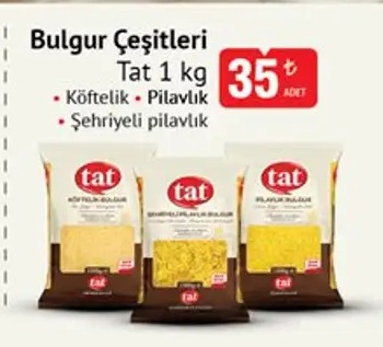 Bulgur Cesitleri Tat 1Kg