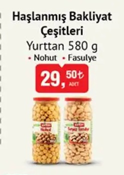 Haşlanmış Bakliyat Çeşitleri Y Connection 580G Nohut Fasulye