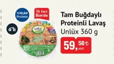 Tam Buğdaylı Proteinli Lavas Unlux 360G