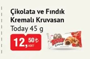 Today Çikolata Ve Fındık Kremalı Kruvasan 45G
