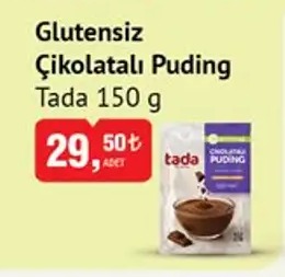 Tada Glutensiz Çikolatalı Puding 150G