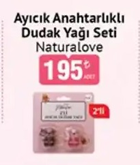 Naturalove Ayıcık Anahtarlıklı Dudak Yağı Seti