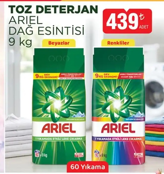 Toz Deterjan Ariel Dag Esintisi 9 Kg