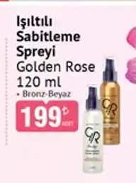 Isiltili Sabitleme Spreyi Golden Rose 120 Ml